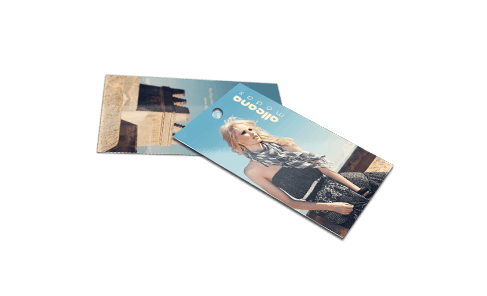 MIni Tag Couchê 250g Couchê 250g UV Total Frente 4x4 4,25x4,8 1000