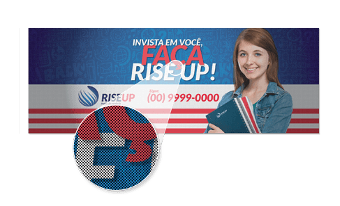 Adesivo Vinil Perfurado Impresso - BRILHO - SEM REFILE