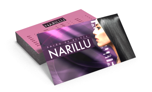 1000 cartões de visita couchê 250 4x0 verniz total na frente